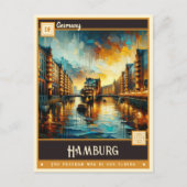 Hamburg, Duitsland |  schilderij Briefkaart (Voorkant)