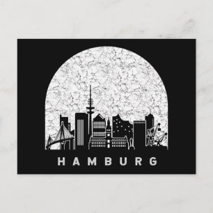 Hamburg Duitsland Skyline Briefkaart