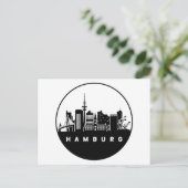 Hamburg Duitsland Skyline Briefkaart (Staand voorkant)