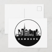 Hamburg Duitsland Skyline Briefkaart (Voorkant / Achterkant)