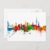 Hamburg Duitsland Skyline Briefkaart (Voorkant / Achterkant)