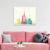 Hamburg Duitsland Skyline Canvas Afdruk (Insitu (Woonkamer))