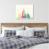 Hamburg Duitsland Skyline Canvas Afdruk (Insitu (Slaapkamer))