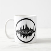 Hamburg Duitsland Skyline –  Circle Cityscape Koffiemok (Links)