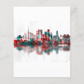 Hamburg Duitsland Skyline Flyer (Achterkant)