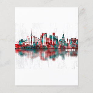 Hamburg Duitsland Skyline Flyer