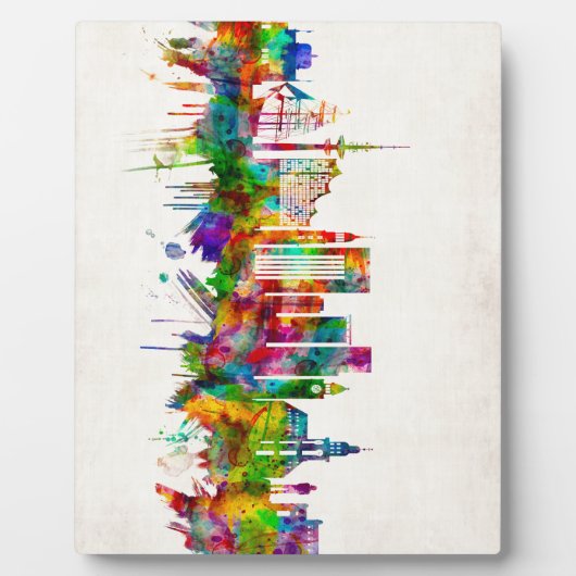 Hamburg Duitsland Skyline Fotoplaat (Voorkant)