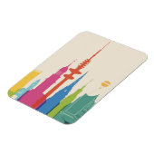 Hamburg Duitsland Skyline Magneet (Linkerzijde)