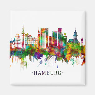 Hamburg Duitsland Skyline Magneet
