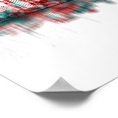 Hamburg Duitsland Skyline Poster (Hoek)