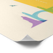 Hamburg Duitsland Skyline Poster (Hoek)