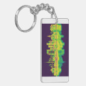 Hamburg Duitsland Skyline Sleutelhanger (Voorkant Links)