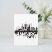 Hamburg Duitsland Skyline-stadsgezicht stedelijke Briefkaart (Staand voorkant)
