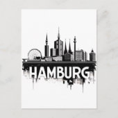 Hamburg Duitsland Skyline-stadsgezicht stedelijke  Briefkaart (Voorkant)