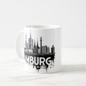 Hamburg Duitsland Skyline-stadsgezicht stedelijke  Koffiemok (Voorkant links)