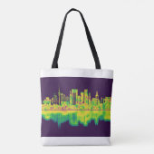 Hamburg Duitsland Skyline Tote Bag (Achterkant)