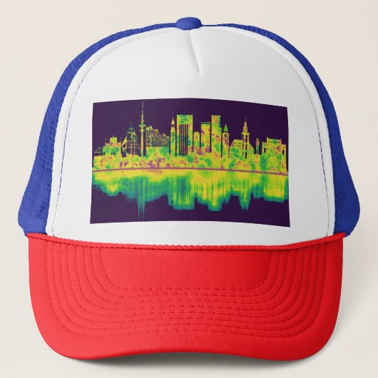 Hamburg Duitsland Skyline Trucker Pet (Voorkant)