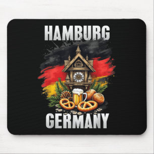 Hamburg Duitsland Souvenir Duitse vlag reizen Muismat