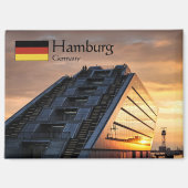 Hamburg Duitsland Souvenir Magneet (Voorkant)