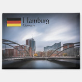Hamburg Duitsland Souvenir Magneet (Voorkant)