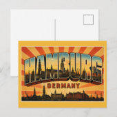 Hamburg Duitsland St. Michaelis Kerk Briefkaart (Voorkant / Achterkant)