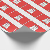 Hamburg Duitsland vlag Cadeaupapier (Hoek)