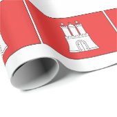 Hamburg Duitsland vlag Cadeaupapier (Rol Hoek)