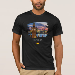 Hamburg Duitsland vlag T-shirt