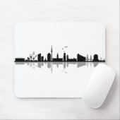 HAMBURG Elbe Germany City Skyline Silhouette Muismat (Met muis)