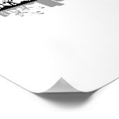 HAMBURG Elbe Germany City Skyline Silhouette Poster (Hoek)