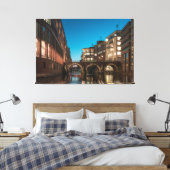 Hamburg Ellerntorsbrücke Canvas Afdruk (Insitu (Slaapkamer))