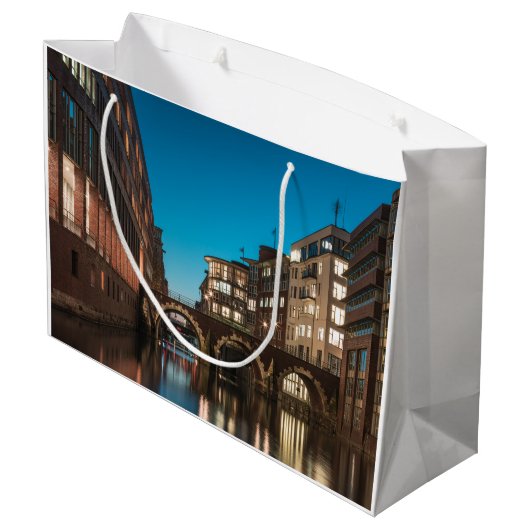 Hamburg Ellerntorsbrücke Groot Cadeauzakje (Achterkant Gekanteld)