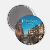 Hamburg Ellerntorsbrücke Magneet (Voorkant / Achterkant)