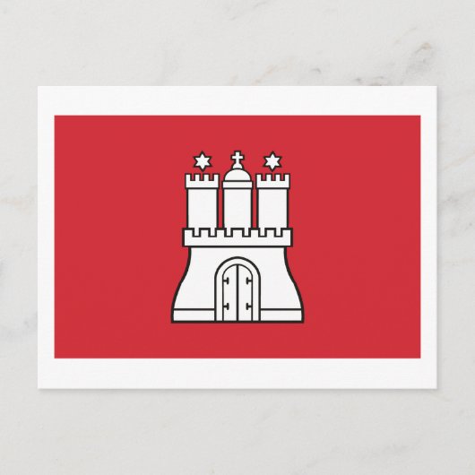 Hamburg Flag Briefkaart (Voorkant)