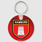 Hamburg Flag Sleutelhanger (Voorkant)
