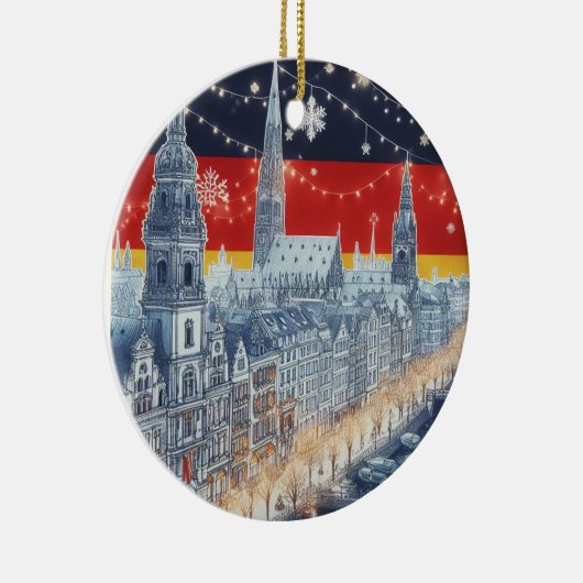 HAMBURG GEÏNSPIREERD KERAMISCH ORNAMENT (Rechts)