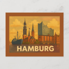 Hamburg Germany City Art Briefkaart