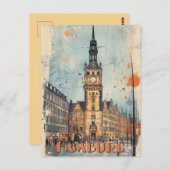 Hamburg Germany Travel Briefkaart (Voorkant / Achterkant)
