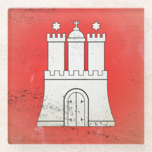 Hamburg Glazen Onderzetter