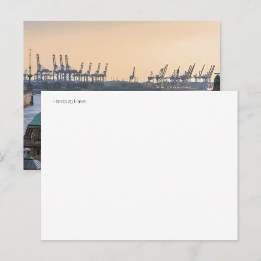 hamburg hafen briefkaart (Voorkant / Achterkant)