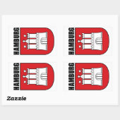 Hamburg (Hanzestad) Rechthoekige Sticker (Vel)