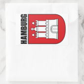 Hamburg (Hanzestad) Rechthoekige Sticker (Tas)