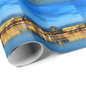 Hamburg Harbour Hafen Deutschland Alster Night Cadeaupapier (Rol Hoek)