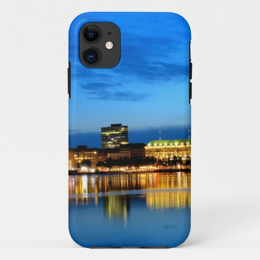 Hamburg Harbour Hafen Deutschland Alster Night Case-Mate iPhone Case (Achterkant)