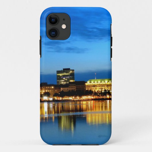 Hamburg Harbour Hafen Deutschland Alster Night Case-Mate iPhone Case (Achterkant)