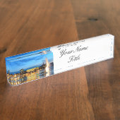 Hamburg Harbour Hafen Deutschland Alster Night Naambordje (Zijkant)