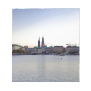 Hamburg Harbour Hafen Hamburger Deutschland Notitieblok