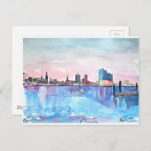 Hamburg Harbour Skyline en Elbe Philharmonic Hall Briefkaart (Voorkant / Achterkant)