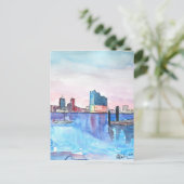 Hamburg Harbour Skyline en Elbe Philharmonic Hall Briefkaart (Staand voorkant)