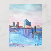 Hamburg Harbour Skyline en Elbe Philharmonic Hall Briefkaart (Voorkant)